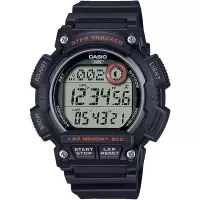 卡西欧(CASIO)男士手表 WS2100H-8AV 经典塑料表带LED灯石英防水休闲运动腕表 WS2100H-8AV