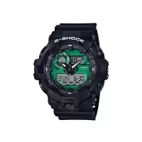 卡西欧G-Shock男表GA-700MG-1A金属绿树脂表带石英手表