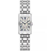 浪琴(LONGINES)瑞士长ines女士石英手表矩形表盘不锈钢表带小方表