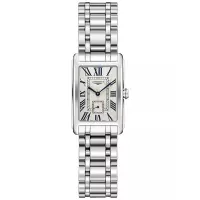 浪琴(LONGINES)瑞士长ines女士石英手表矩形表盘不锈钢表带小方表