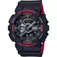 卡西欧(CASIO)男款GSHOCK黑红heritage系列石英手表200米防水防磁抗震