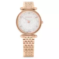 施华洛世奇(SWAROVSKI)施华洛世奇手表女款晶钻闪耀玫瑰金PVD石英防水腕表