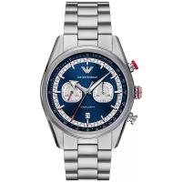 阿玛尼(ARMANI)男款石英计时不锈钢腕表42mm商务休闲防水运动手表