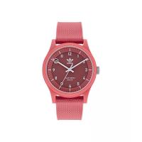 阿迪达斯(adidas)光动能潮流石英表39mm中性款粉色树脂表带防水户外手表