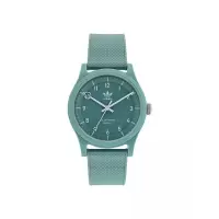 阿迪达斯(adidas)光动能潮流绿树脂表壳手表39mm防水运动休闲石英表