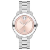 摩凡陀(MOVADO)瑞士原装石英表男女士通用不锈钢表带防水30米商务休闲手表