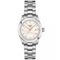 天梭(TISSOT)瑞士原装石英女表珍珠母贝镶钻三眼防水质保新款经典腕表代购正品腕表经典款