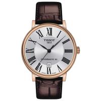 天梭(TISSOT)瑞士自动机械男表40mm防水50米商务休闲皮带手表