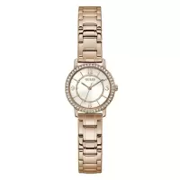盖尔斯(GUESS)女士石英表时尚玫瑰金手表精致小巧女款Melody手表