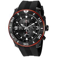 因维克塔(INVICTA)男士石英手表防水运动计时码表黑盘钢带商务休闲防水