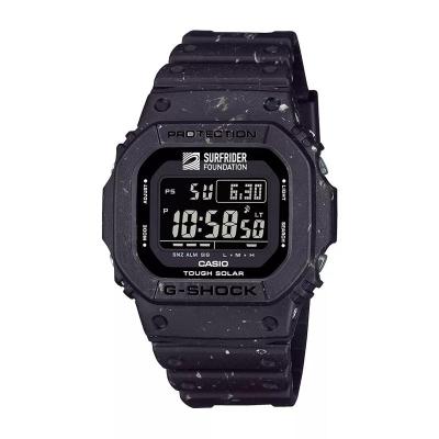 卡西欧(CASIO)男士石英手表太阳能防水耐冲击户外运动潮流黑树脂腕表
