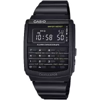 卡西欧(CASIO)多功能商务防水电子计算器石英手表男表雅黑经典运动时尚男款