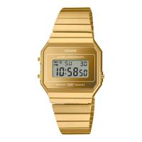 卡西欧(CASIO)纯色表盘石英表男表简约商务防水防震运动手表金属表带商务男款