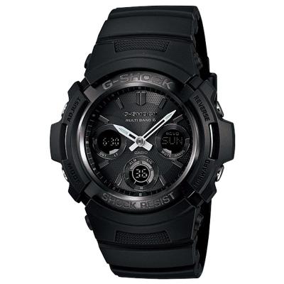 卡西欧(CASIO)男款黑金全黑防震防水多功能运动石英手表代购正品腕表经典款