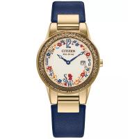 西铁城(CITIZEN)迪士尼白雪公主光动能女款腕表30mm礼盒装环保节能 quartz表