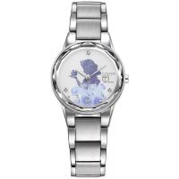 Citizen西铁城优雅白雪女款镶水晶手表mm不锈钢链带时尚腕表