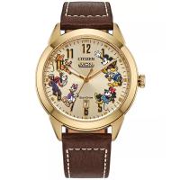 西铁城(CITIZEN)男士石英表环保光能动力休闲风格迪士尼联名手表