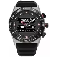 西铁城(CITIZEN)男士智能混合石英表44mm多功能防水运动手表