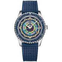 Mido美度中性瑞士海洋星自动腕表美国代购女式手表蓝色橡胶表带