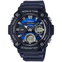 Casio 超大码石英男表48mm防水计时码表10年电池