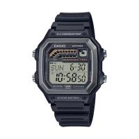 CASIO 卡西欧男士数字黑色树脂运动腕表防水米年电池续航