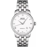 Mido男士38mm自动机械防水不锈钢腕表白盘日历