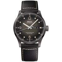 Mido男士瑞士自动机械表黑皮表带42mm天文台认证防水