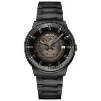 Mido男士自动机械黑色骨架腕表mm防水不需电池设计