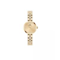丹尼尔惠灵顿(Daniel Wellington)女款金色不锈钢机械表经典优雅水晶点缀22mm圆形表盘