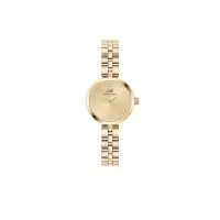丹尼尔惠灵顿(Daniel Wellington)女款金色不锈钢机械表经典优雅水晶点缀22mm圆形表盘