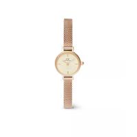丹尼尔惠灵顿(Daniel Wellington)女士机械表玫瑰金圆形表盘时尚迷你款可换表带防水手表