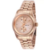 Invicta 英弗他 女款玫瑰金表盘优雅石英腕表防水时尚腕表简约设计