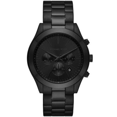 Michael Kors 男士石英计时防水商务运动黑盘钢带腕表