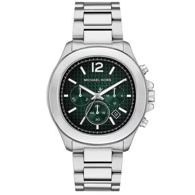 Michael Kors 男士绿盘石英计时防水钢带腕表mm