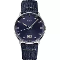 Mido瑞士男表Commander 系列大日历蓝盘自动机械商务日常防水表送老公