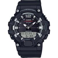 CASIO Casio卡西欧男士黑色模拟数字腕表多城市时间三重闹钟功能
