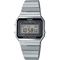 CASIO 卡西欧复古风格100米防水不锈钢男表