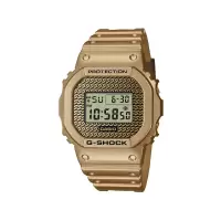 CASIO 卡西欧石英限量金标小方块男表mm复古潮流防水电子手表