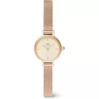 Petite Mini Melrose女士可换表带金属 mesh 珠光白镶钻时尚轻奢