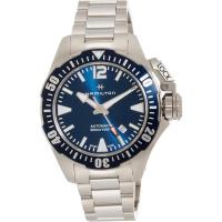 瑞士男表卡其海军蛙人系列夜光指针深蓝盘钢带自动机械腕表送男友