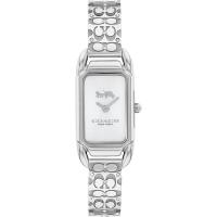 COACH/蔻驰女士石英防水银白色表盘矩形腕表商务休闲两用时尚简约