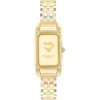 优雅Cadie女式手表 精致小型方盘 魅力不锈钢彩色logo表带 送女友