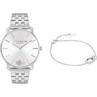 女士石英腕表简约时尚不锈钢表带白色表盘生活防水日常佩戴