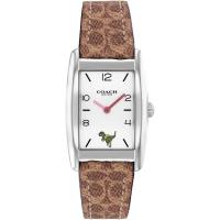 女士石英表mm矩形精钢表壳真皮表带时尚多功能女款腕表