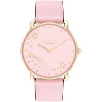 女款现代简约mm粉色皮带石英手表防水流光设计优雅时尚之选