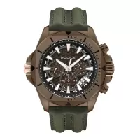 POLICE欧美商务简约电波表男表防水石英手表