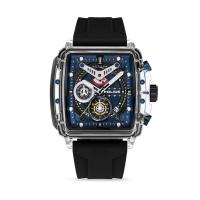 简未来感石英腕表蓝盘多功能计时男款潮流手表