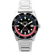 深海系列米gmt两地时石英防水手表