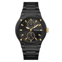 GUESS男士时尚黑色石英类比腕表简约潮流休闲手表