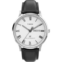 Waterbury经典日历款白盘石英手表男女通用潮流欧美风